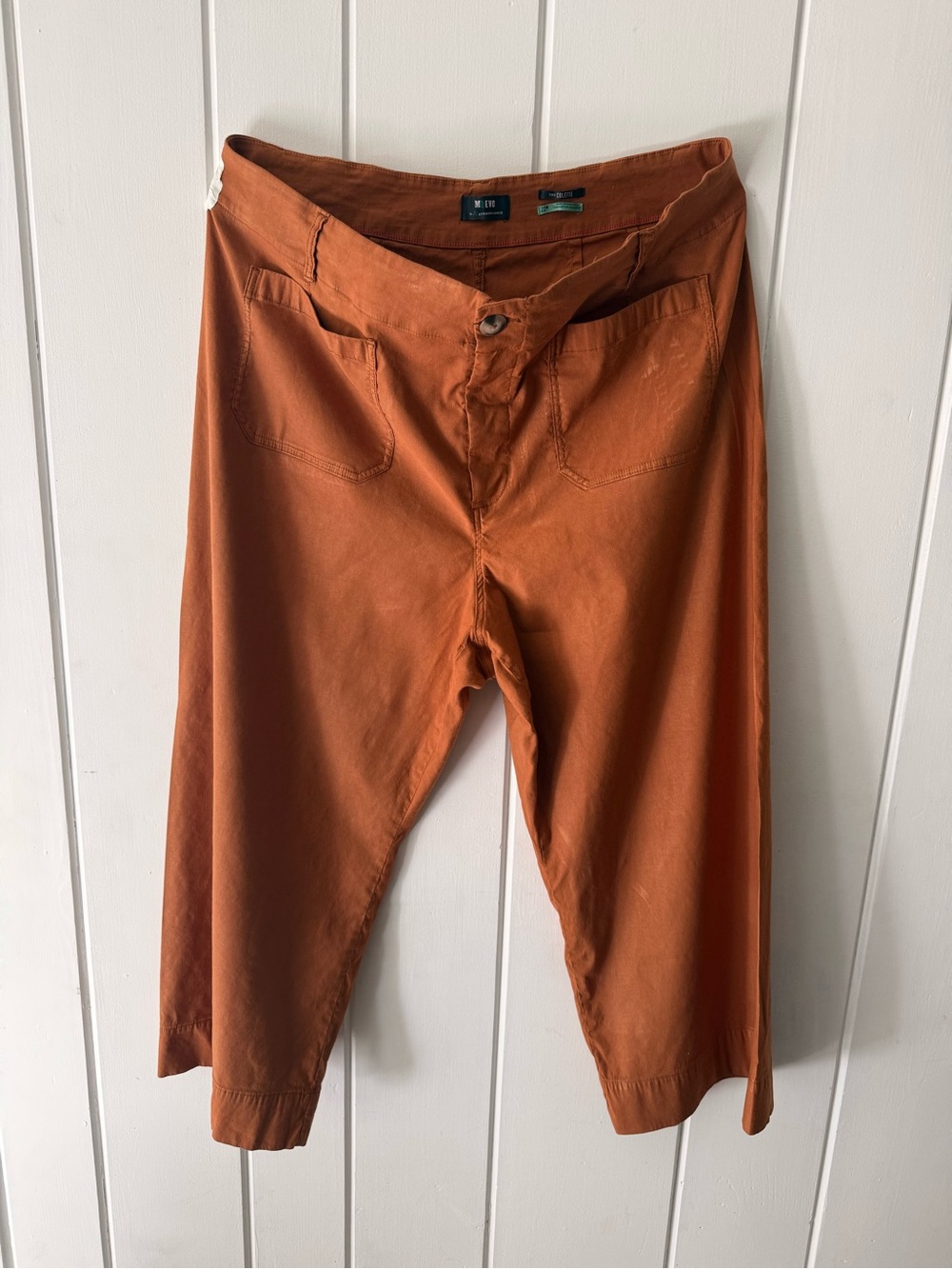 Anthropologie Maeve The Colette Pants 22W Rust Orange Cropped Utility Pants
